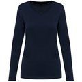 Camiseta manga larga algodón mujer Deep Navy XS