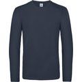 Camiseta manga larga hombre algodón Navy S