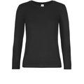 Camiseta manga larga mujer algodón Black XL