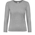 Camiseta manga larga mujer algodón Gris S