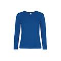 Camiseta manga larga mujer algodón Royal Blue 3XL