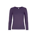 Camiseta manga larga mujer algodón Violeta XS