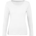 Camiseta manga larga mujer punto jersey Blanco S