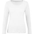 Camiseta manga larga mujer punto jersey White L