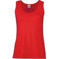 Camiseta sin mangas entallada Rojo XS