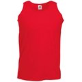 Camiseta sin mangas hombre algodón Rojo S