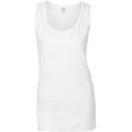 Camiseta sin mangas mujer algodón White M