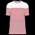 Camiseta marinera de algodón para hombre Diseño / Rojo / Mulicolor / Blanco XL