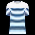 Camiseta marinera de algodón para hombre White / Royal Blue Stripe XL