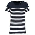 Camiseta marinera Corte recto Navy / White Stripes M