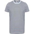 Camiseta marinera unisex algodón White / Oxford Navy XXL