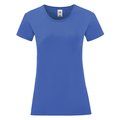 Camiseta Mujer 100% Algodón Azul M