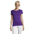Camiseta Mujer Algodón Corte Entallado Púrpura L