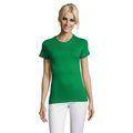 Camiseta Mujer Algodón Corte Entallado Verde XL
