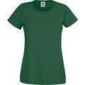 Camiseta mujer algodón cuello redondo entallada Bottle Green M