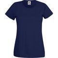 Camiseta mujer algodón cuello redondo entallada Deep Navy XXL