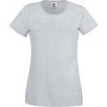 Camiseta mujer algodón cuello redondo entallada Heather Grey XXL