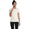 Camiseta Mujer Algodón Semi-Peinado Blanco Roto S