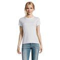 Camiseta Mujer Algodón Semi-Peinado Blanco XL