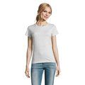 Camiseta Mujer Algodón Semi-Peinado Gris Claro 3XL