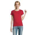 Camiseta Mujer Algodón Semi-Peinado Rojo XXL