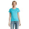 Camiseta Mujer Algodón Semi-Peinado Turquesa L