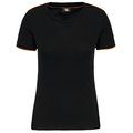 Camiseta mujer antibolitas Black / Orange M