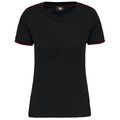 Camiseta mujer antibolitas Black / Red XS