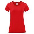 Camiseta mujer atemporal Rojo XS