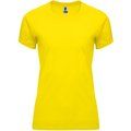 Camiseta Mujer Control Dry Entallada Amarillo XL