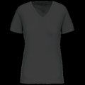 Camiseta de mujer cuello de pico DARK GREY L