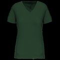 Camiseta de mujer cuello de pico Forest Green M