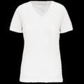 Camiseta de mujer cuello de pico White M