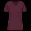 Camiseta de mujer cuello de pico Wine 3XL