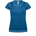 Camiseta mujer con dobladillo Blue Clash M