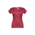 Camiseta Mujer Entallada de Algodón Escote V