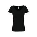 Camiseta mujer entallada Negro XS