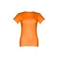 Camiseta de mujer entallada en punto jersey Naranja M