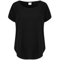 Camiseta mujer hombros caídos Negro L