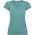 Camiseta de mujer manga corta entallada AZUL DUSTY L