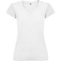 Camiseta de mujer manga corta entallada Blanco 2XL