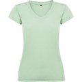 Camiseta de mujer manga corta entallada VERDE MIST XL