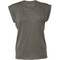 Camiseta mujer manga vuelta Dark Grey Heather M