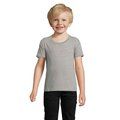 Camiseta Niños Ajustada 150g Algodón Gris L