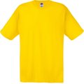 Camiseta niños algodón cuello redondo Amarillo 7/8 ans