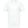 Camiseta orgánica cuello sin costuras manga corta White 3XL