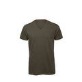 Camiseta Orgánica Cuello de Pico Hombre Khaki S