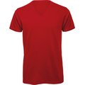 Camiseta Orgánica Cuello de Pico Hombre Rojo XL