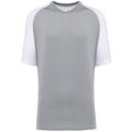 Camiseta pádel bicolor hombre White / Fine Grey XL