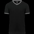 Camiseta de punto piqué de hombre Black / Light Grey / White S